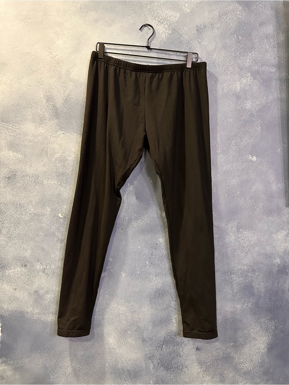 Women's thermal pants Black Stretch Leggings XXL
